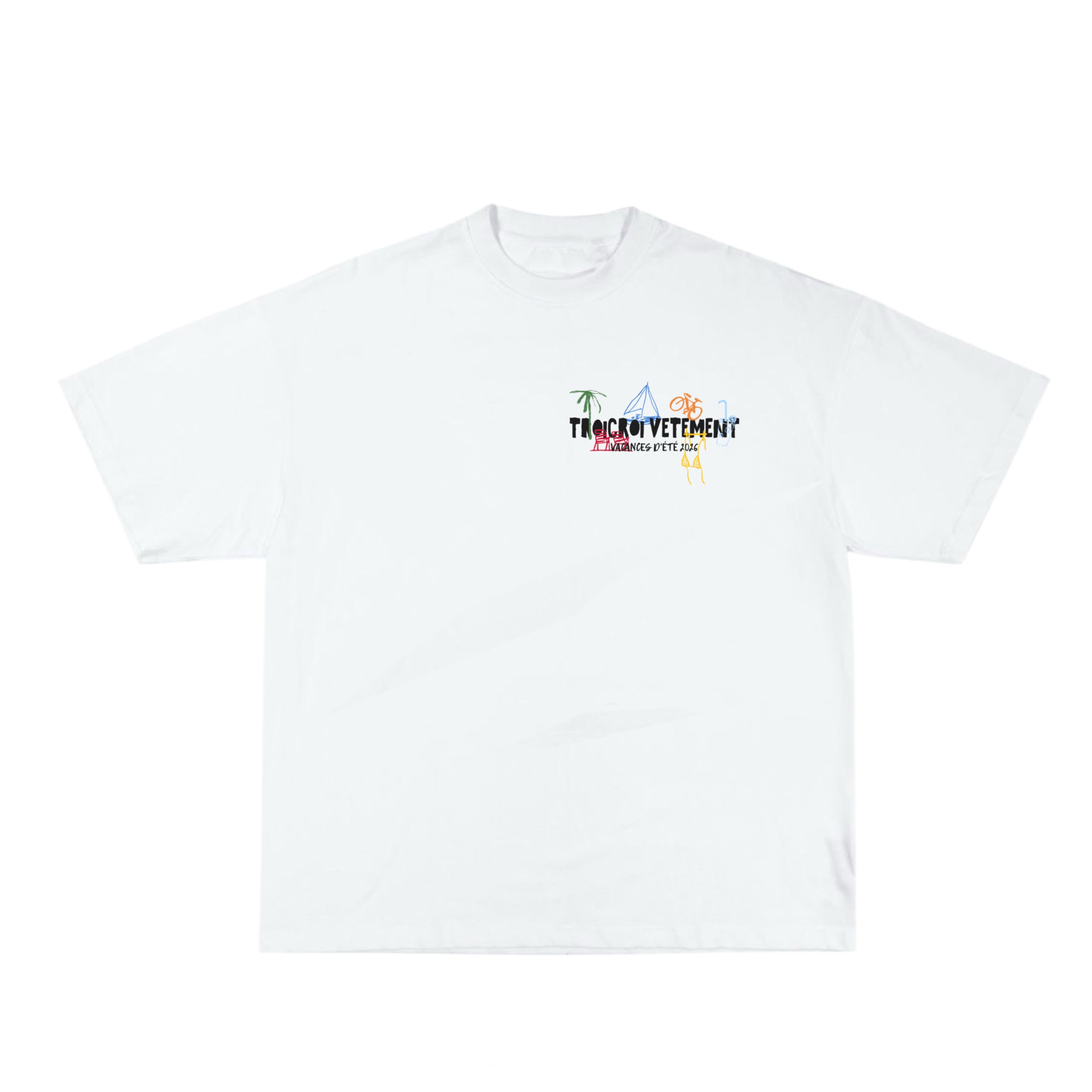 T-Shirt Vacances d’Été Blanc