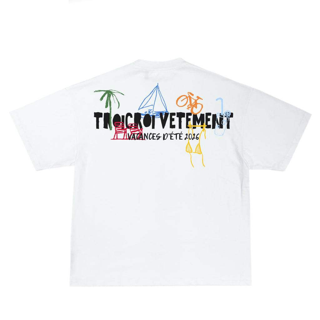 T-Shirt Vacances d’Été Blanc